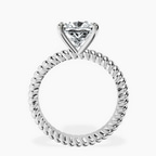 Platinum Sansa Solitaire Lab Diamond Ring side right image one