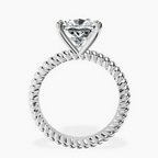 Platinum Sansa Solitaire Lab Diamond Ring side right image one