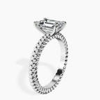 Platinum Sansa Solitaire Lab Diamond Ring standing product image one