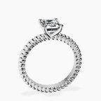 Platinum Sansa Solitaire Lab Diamond Ring side right image one