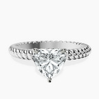 14kt White Gold Sansa Solitaire Lab Diamond Ring front image