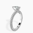 14kt White Gold Sansa Solitaire Lab Diamond Ring standing product image one