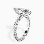 Platinum Sansa Solitaire Lab Diamond Ring standing product image one