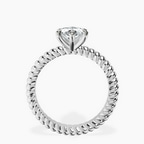 Platinum Sansa Solitaire Lab Diamond Ring side right image one