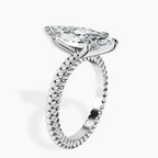 Platinum Sansa Solitaire Lab Diamond Ring standing product image one