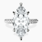 14kt White Gold Sansa Solitaire Lab Diamond Ring front image