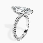 14kt White Gold Sansa Solitaire Lab Diamond Ring standing product image one