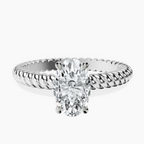14kt White Gold Sansa Solitaire Lab Diamond Ring front image