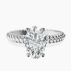 Platinum Sansa Solitaire Lab Diamond Ring front image