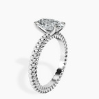 Platinum Sansa Solitaire Lab Diamond Ring standing product image one