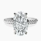 Platinum Sansa Solitaire Lab Diamond Ring front image
