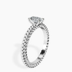 18kt White Gold Sansa Solitaire Lab Diamond Ring standing product image one