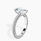 Platinum Sansa Solitaire Lab Diamond Ring standing product image one