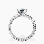 Platinum Sansa Solitaire Lab Diamond Ring side right image one