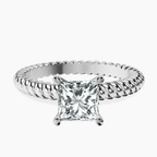Platinum Sansa Solitaire Lab Diamond Ring front image