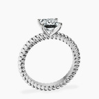 Platinum Sansa Solitaire Lab Diamond Ring side right image one