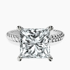 Platinum Sansa Solitaire Lab Diamond Ring front image