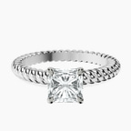 Platinum Sansa Solitaire Lab Diamond Ring front image