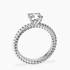 Platinum Sansa Solitaire Lab Diamond Ring side right image one