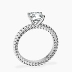 Platinum Sansa Solitaire Lab Diamond Ring side right image one