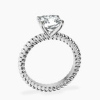Platinum Sansa Solitaire Lab Diamond Ring side right image one