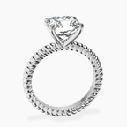 Platinum Sansa Solitaire Lab Diamond Ring side right image one
