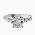 Platinum Sansa Solitaire Lab Diamond Ring front image