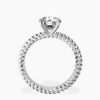 Platinum Sansa Solitaire Lab Diamond Ring side right image one