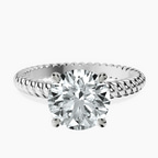 Platinum Sansa Solitaire Lab Diamond Ring front image