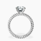 Platinum Sansa Solitaire Lab Diamond Ring side right image one