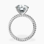 Platinum Sansa Solitaire Lab Diamond Ring side right image one