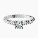 Platinum Sansa Solitaire Lab Diamond Ring front image