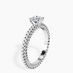 Platinum Sansa Solitaire Lab Diamond Ring standing product image one