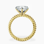 10kt Yellow Gold Sansa Solitaire Lab Diamond Ring side right image one