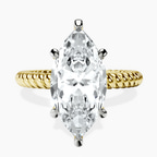 18kt Yellow Gold Sansa Solitaire Lab Diamond Ring front image
