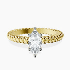18kt Yellow Gold Sansa Solitaire Lab Diamond Ring front image