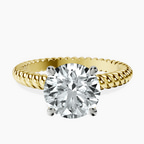 18kt Yellow Gold Sansa Solitaire Lab Diamond Ring front image