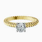 18kt Yellow Gold Sansa Solitaire Lab Diamond Ring front image