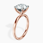 18kt Rose Gold Four Prong Solitaire 2mm Lab Diamond Ring standing product image one