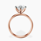 6.60 ct. marquise Four Prong Ring in 14kt rose gold side right image one