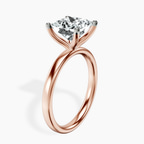 14kt Rose Gold Four Prong Solitaire 2mm Lab Diamond Ring standing product image one