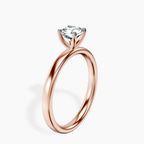 14kt Rose Gold Four Prong Solitaire 2mm Lab Diamond Ring standing product image one