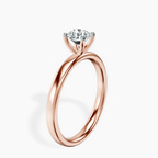10kt Rose Gold Four Prong Solitaire 2mm Lab Diamond Ring standing product image one