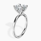 4.04 ct. cushion Four Prong Ring in 14kt white gold standing product image one