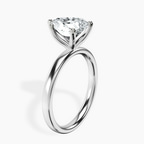 Platinum Four Prong Solitaire 2mm Lab Diamond Ring standing product image one