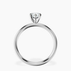 Platinum Four Prong Solitaire 2mm Lab Diamond Ring side right image one