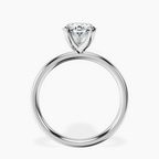 2.06 ct. oval Four Prong Ring in 10kt white gold side right image one