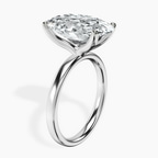 10.35 ct. oval Four Prong Ring in platinum standing product image one