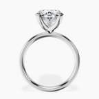 10.35 ct. oval Four Prong Ring in platinum side right image one
