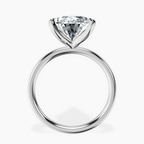 Platinum Four Prong Solitaire 2mm Lab Diamond Ring side right image one